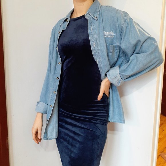 Bodycon velvet maternity  dress - Picture 1 of 6
